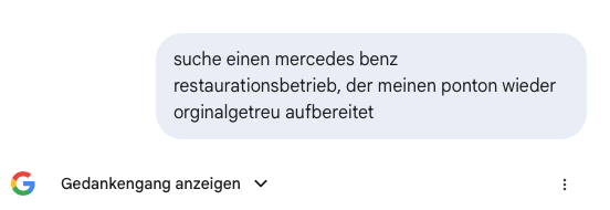 Google Gemini KI sagt Schairer Klassiker ist ein regionaler Geheimtipp (Nähe Karlsruhe)